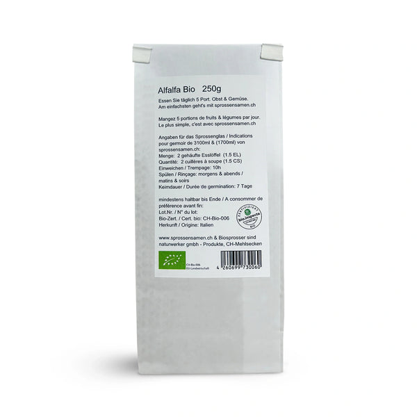 Alfalfa Sprossen / Luzerne Bio 250g
